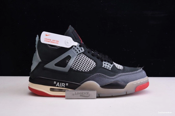 Reps LUCY Jordan Air x 4 White Bred Off CV9388-001 Retro 0719